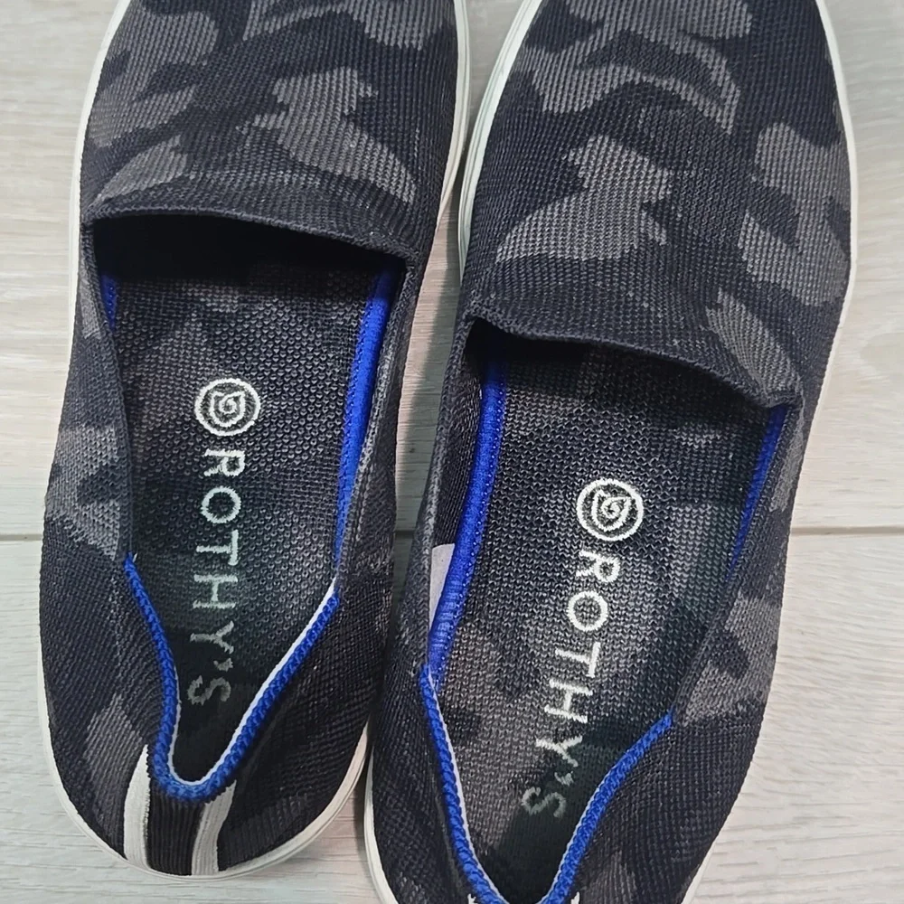 Rothy's Women Camouflage Slip-On Sneakers Loafers Shoes Sz 8.5